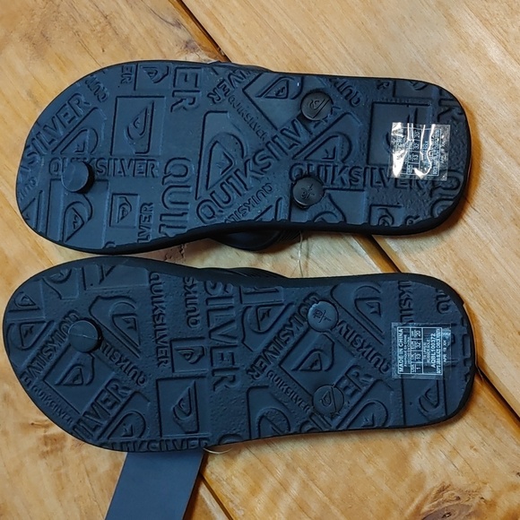 🌸Host Pick🌸NWT Quicksilver Java Blaze Flip Flops Youth 1 - Picture 4 of 10